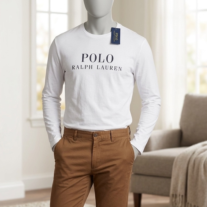New With Tag Polo Ralph Lauren 100% Cotton Long Sleeve T Shirts Men’s S M L Xl